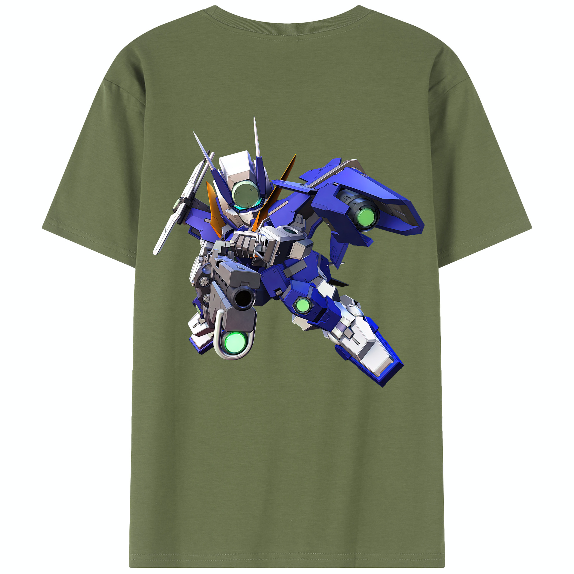 （画像用） 機動戦士ガンダム Mobile Suit Gundam 綿100％半袖Tシャツ（背面プリント）
